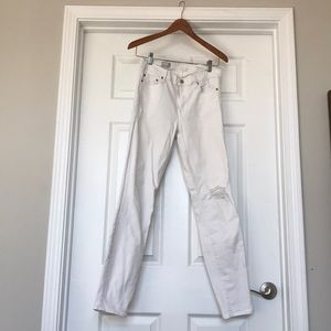White distressed jeans GAP 29 TALL